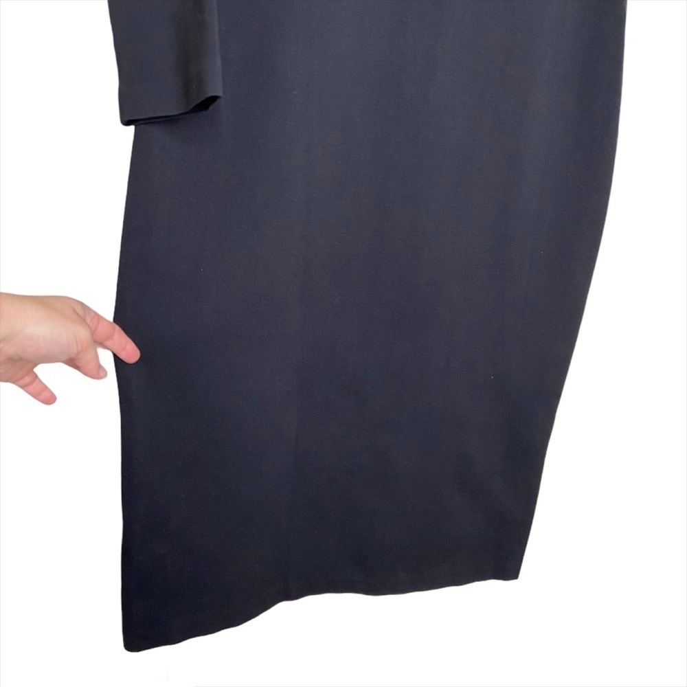 Amanda Uprichard Black Melange Ponte Knit Dress - Picture 3 of 14